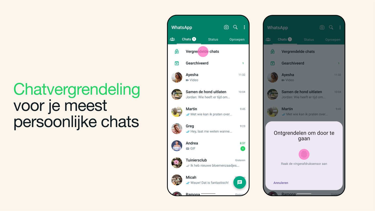 Zo houd je je WhatsApp chats nog meer privé voor pottenkijkers