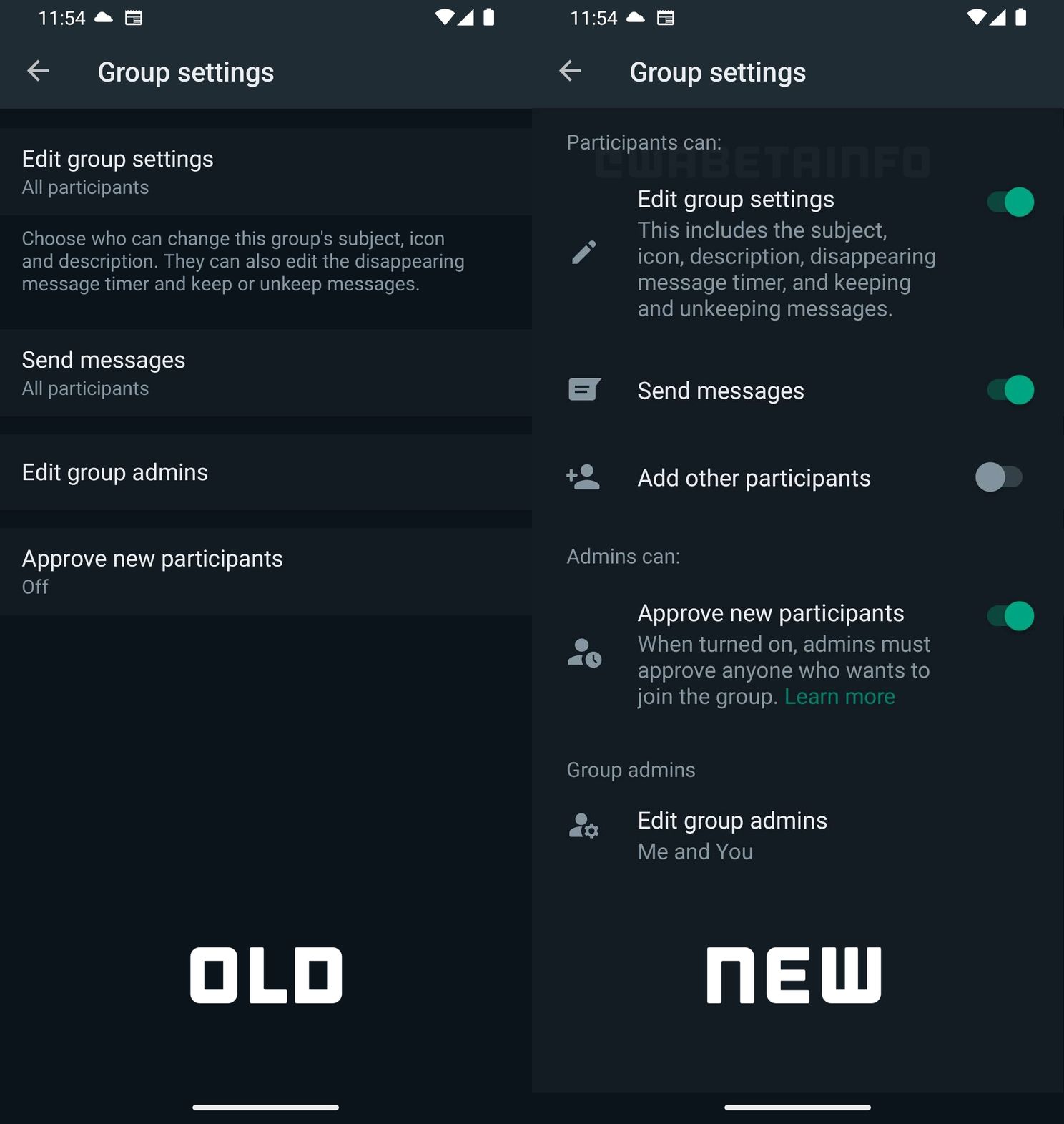 Groepsinstellingen in WhatsApp krijgen een make-over