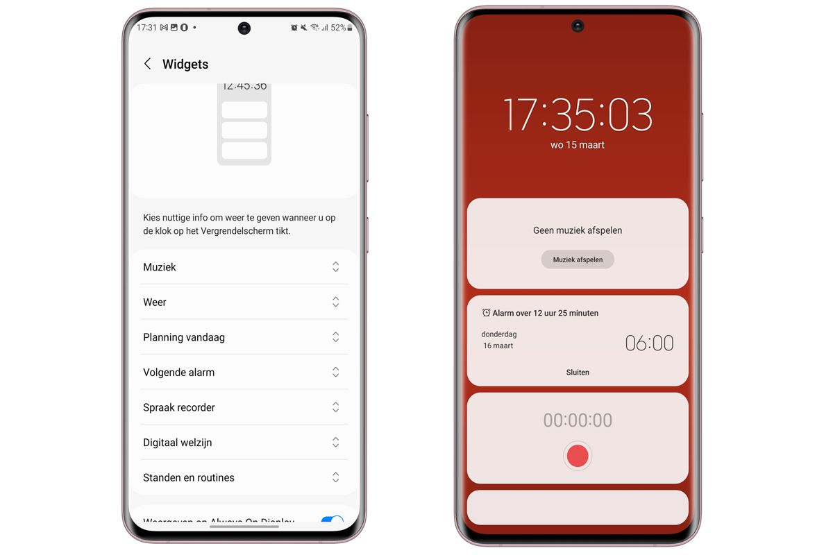 One UI: zo gebruik je widgets op het vergrendelscherm van je Galaxy