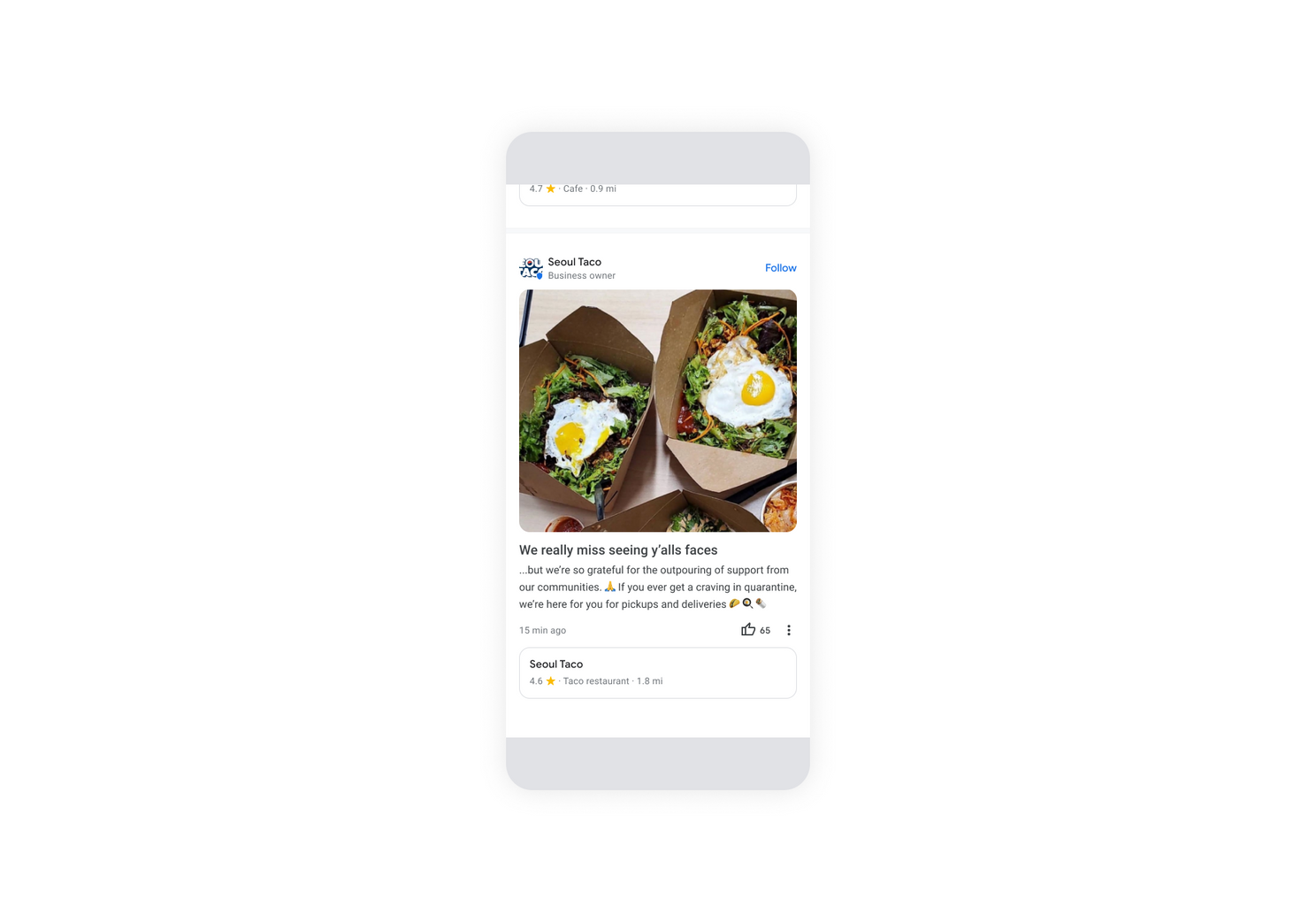 Zo ziet de nieuwe community feed in Google Maps eruit