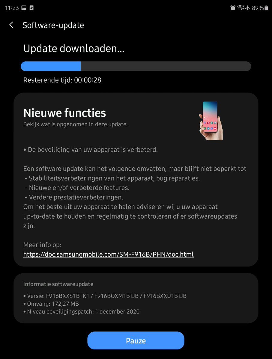 Samsung rolt beveiligingsupdate december uit voor verschillende Galaxy-telefoons