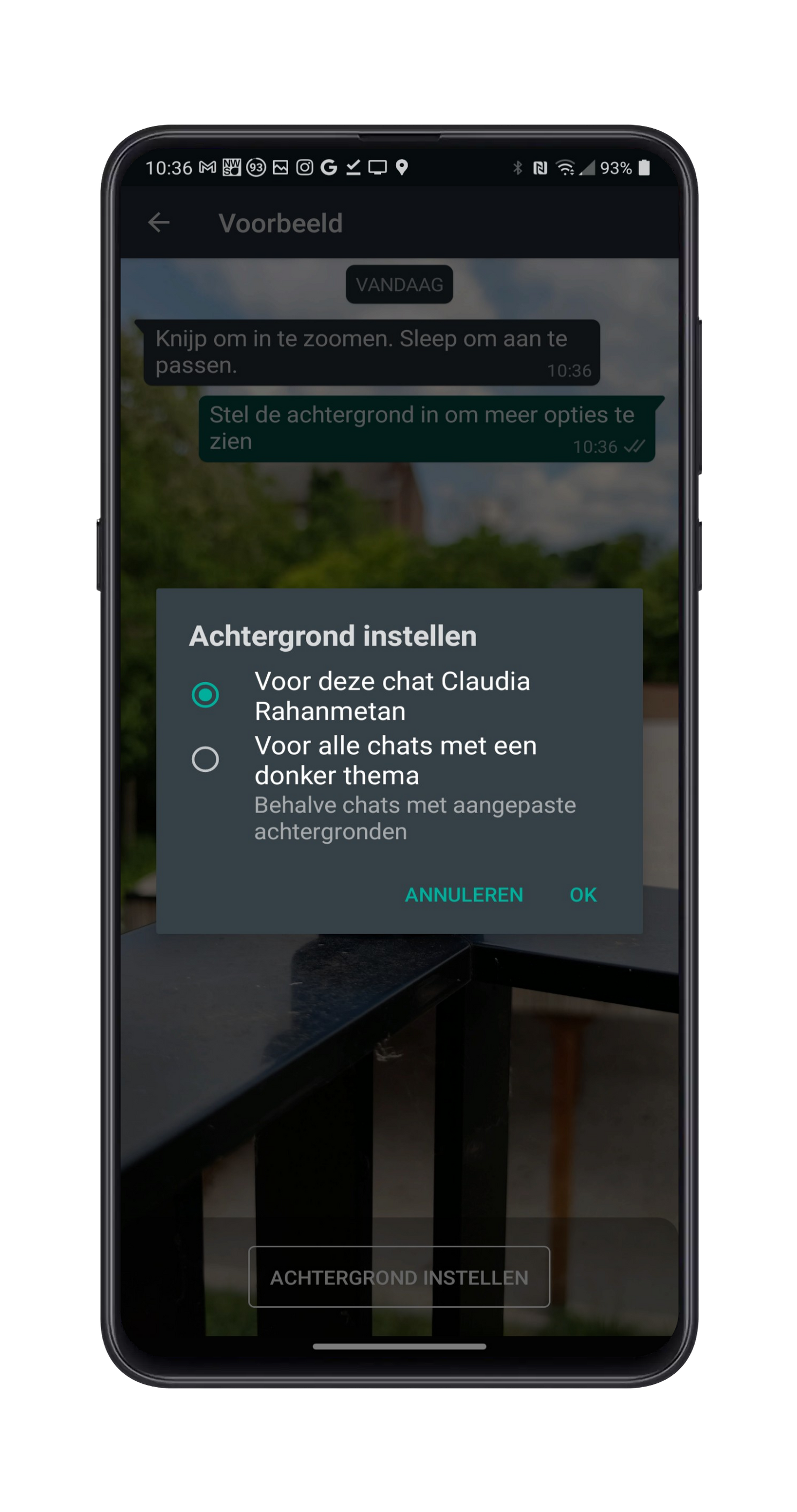 WhatsApp: kies voor elk gesprek nu een andere achtergrond