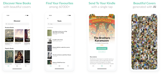 Deze app bevat 60.000 gratis e-books en genereert covers met AI