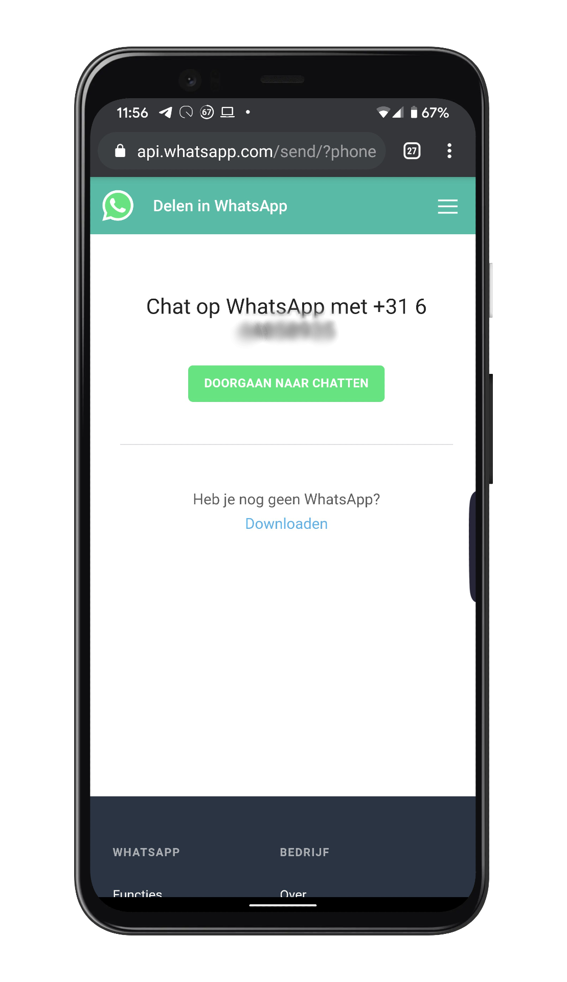 WhatsApp-tip: appen met iemand zonder telefoonnummer in adresboek