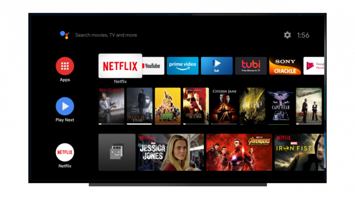 De Android TV-interface