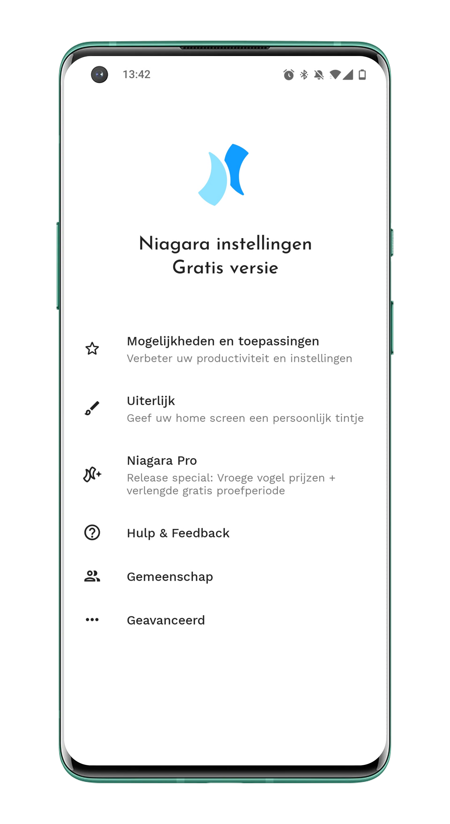App van de week: ruim je thuisscherm op met Niagara Launcher