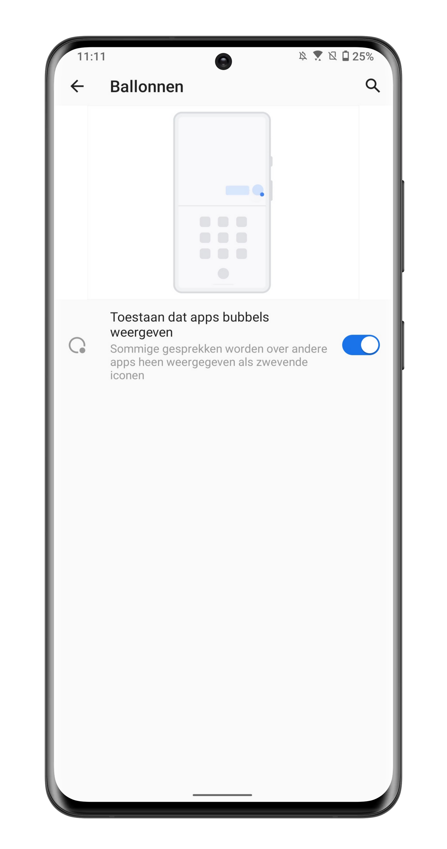 Zo activeer je de Android 11-chatbubbels voor Telegram en Messenger