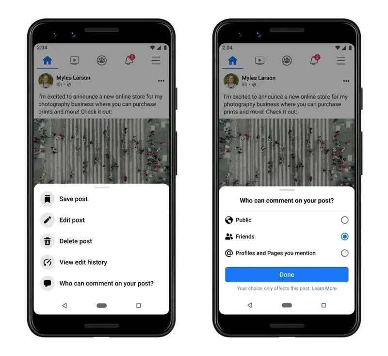 Deze tool van Facebook geeft je meer controle over reacties op je openbare berichten