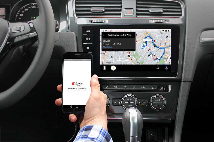 Sygic voor Android Auto beschikbaar en kan nu ook offline gebruikt worden