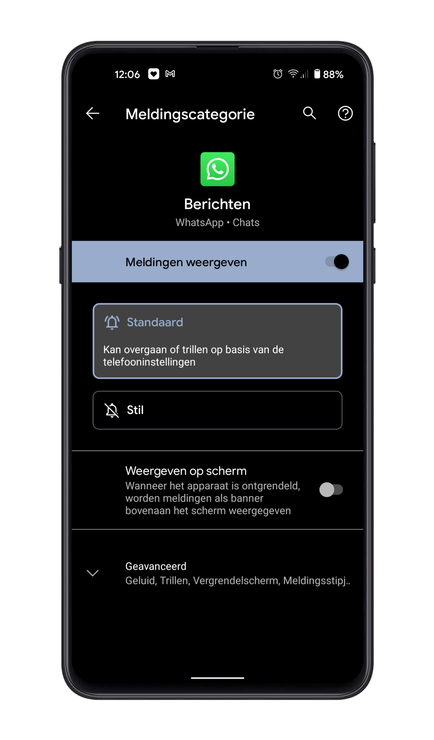 Zo verberg je in WhatsApp de inhoud van inkomende meldingen