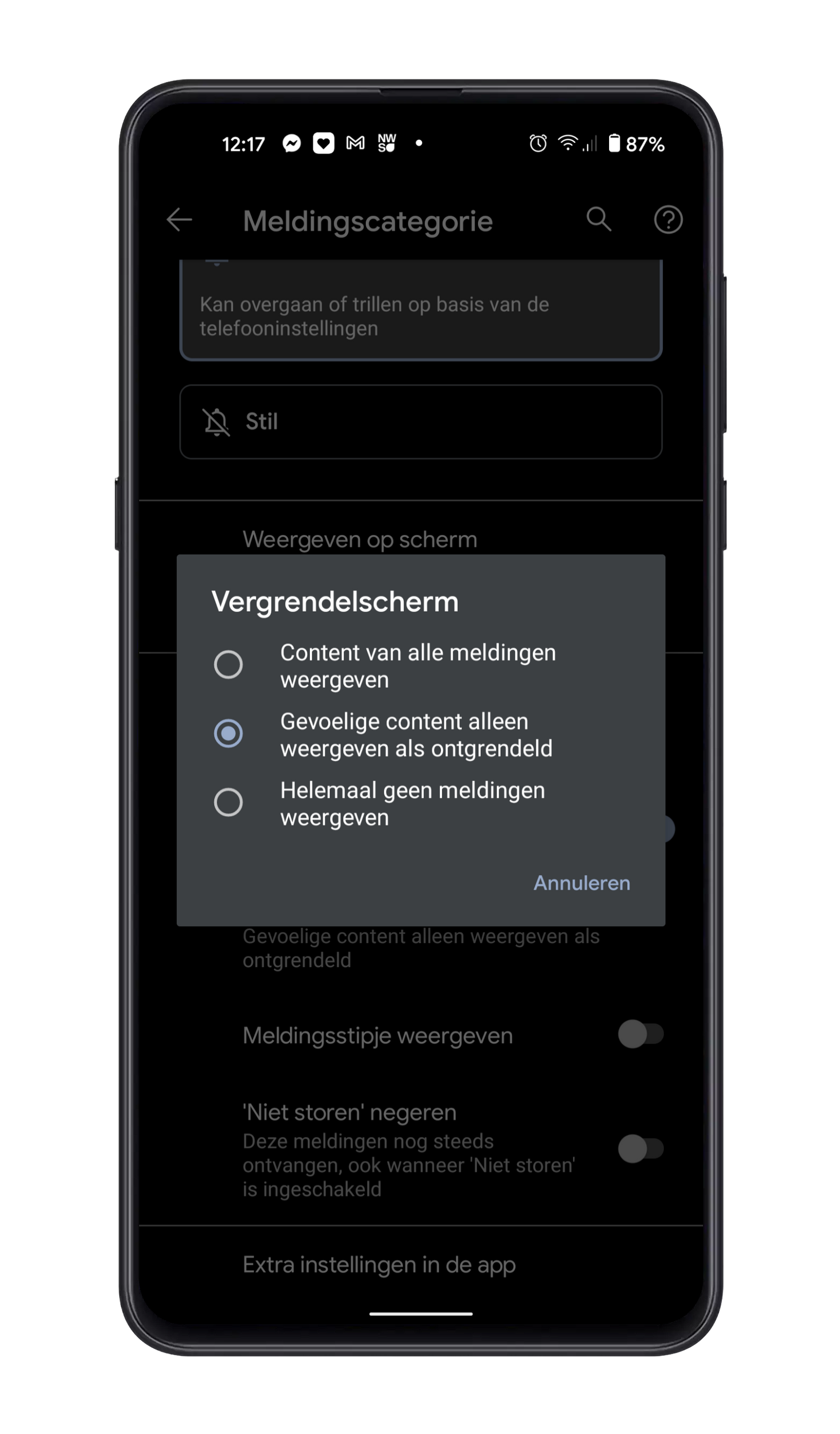 Zo verberg je in WhatsApp de inhoud van inkomende meldingen