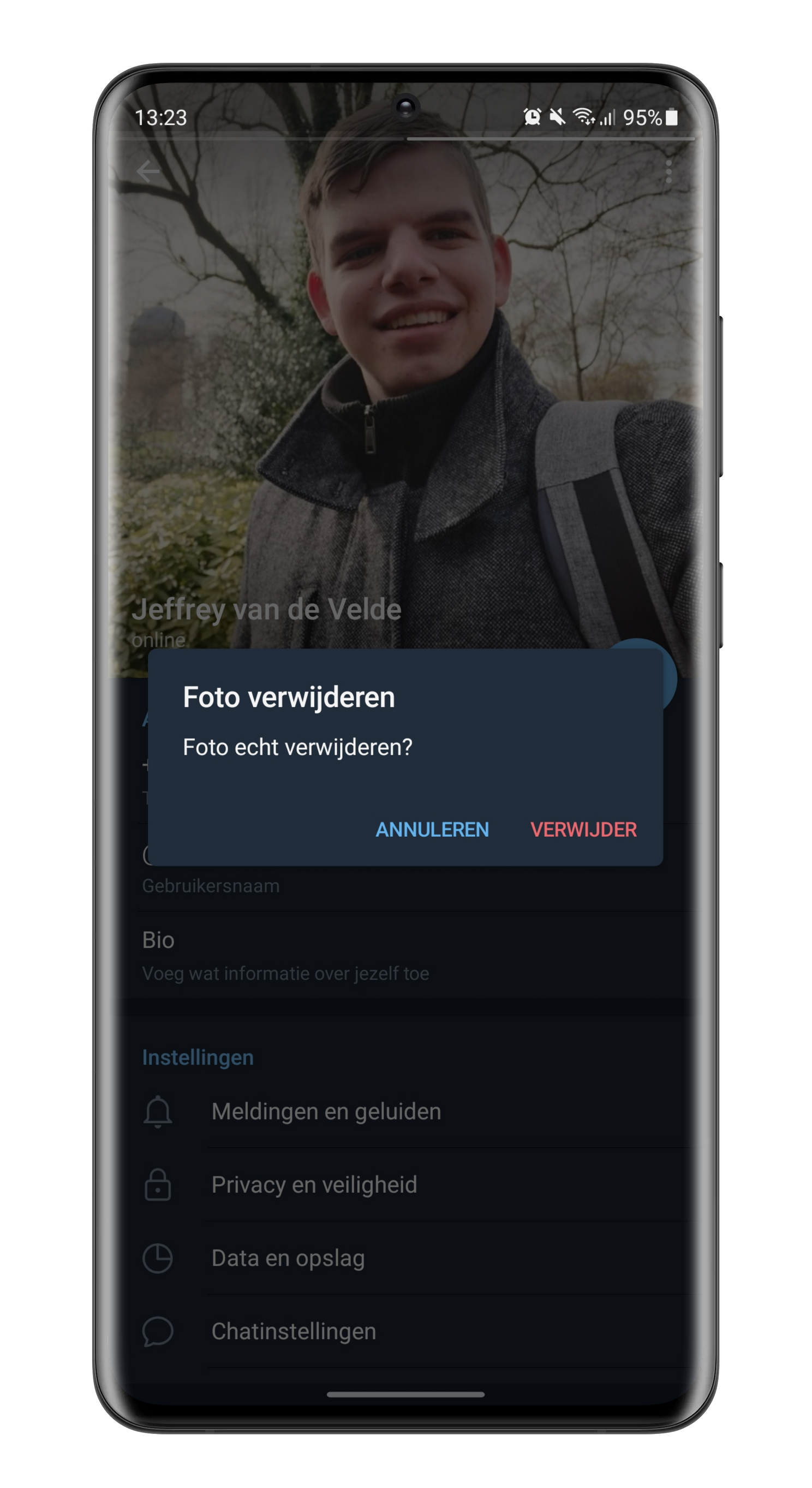 Let op: Telegram bewaart oude profielfoto's, zo verwijder je ze