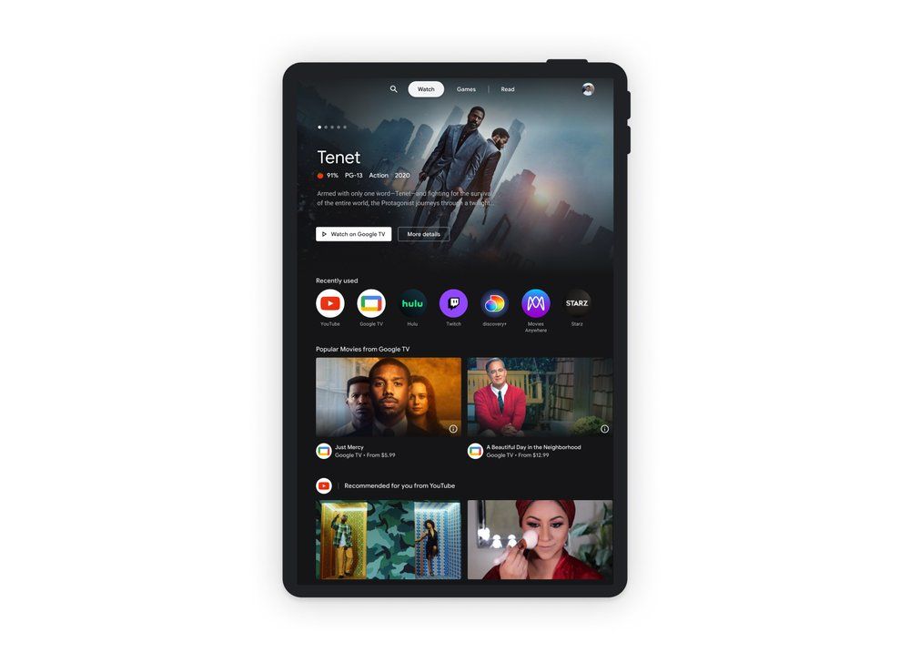 Google probeert Android-tablets nieuw leven in te blazen met ‘Entertainment Space’