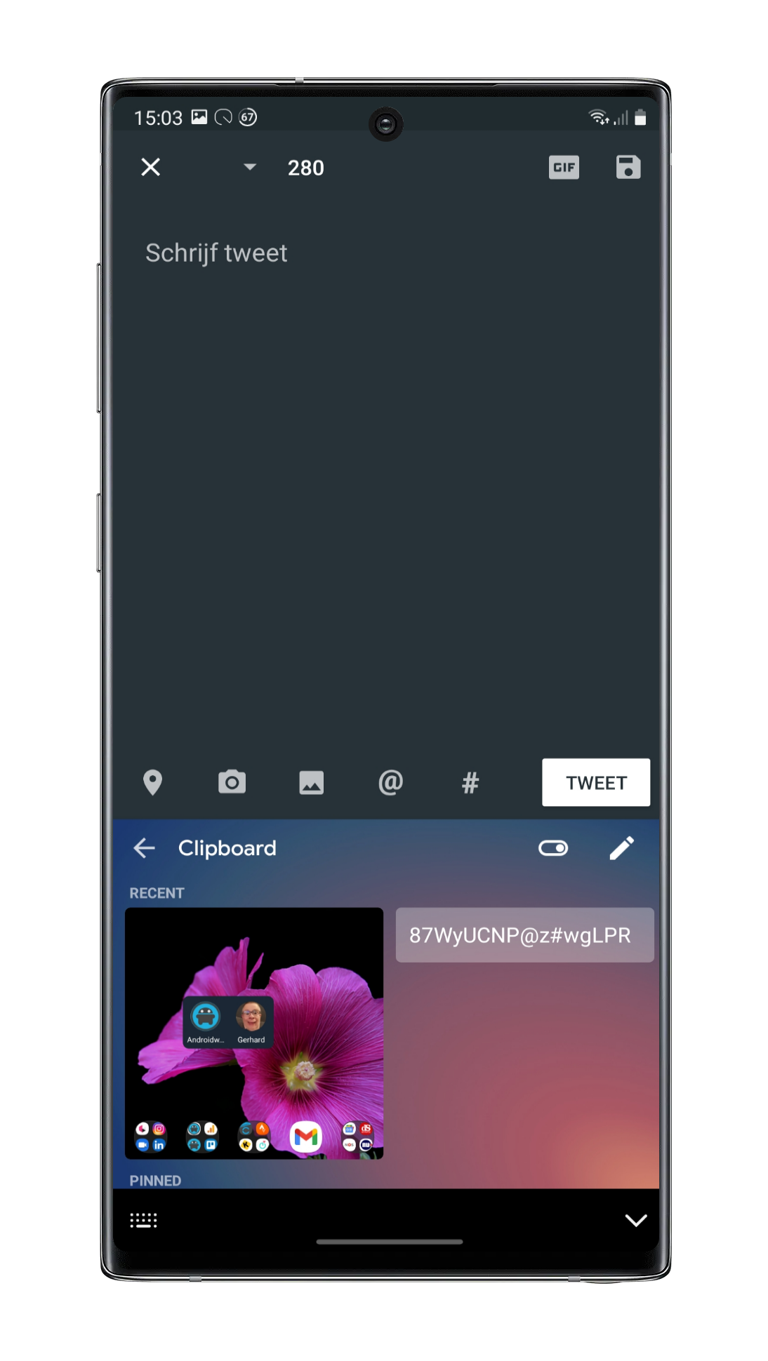 Gboard voegt screenshots toe aan klembord om ze gemakkelijker te kunnen delen