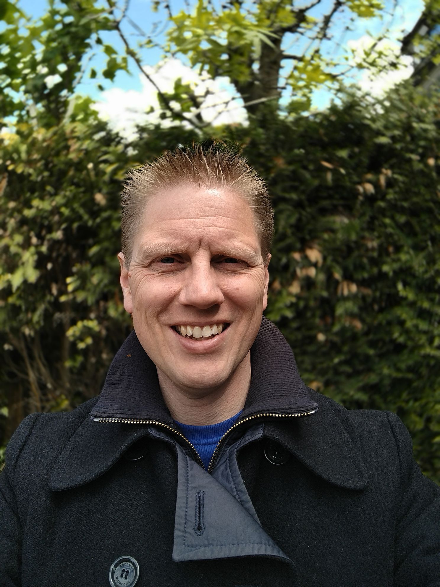 Foto gemaakt met de selfiecamera