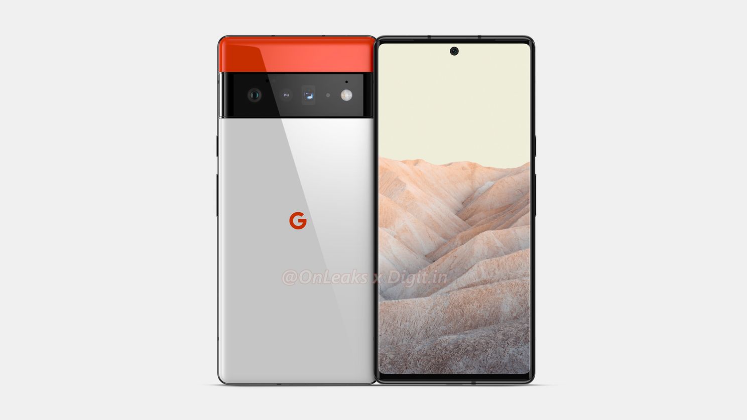 Gelekte renders van de telefoon