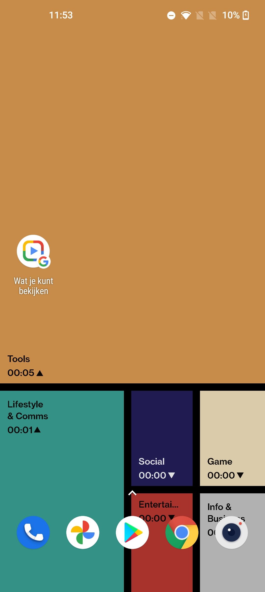 Eén van de drie achtergronden in WellPaper
