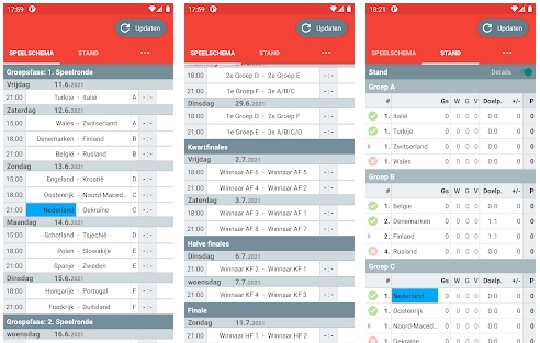 EK Voetbal: de 6 beste apps met nieuws, speelschema's en meer
