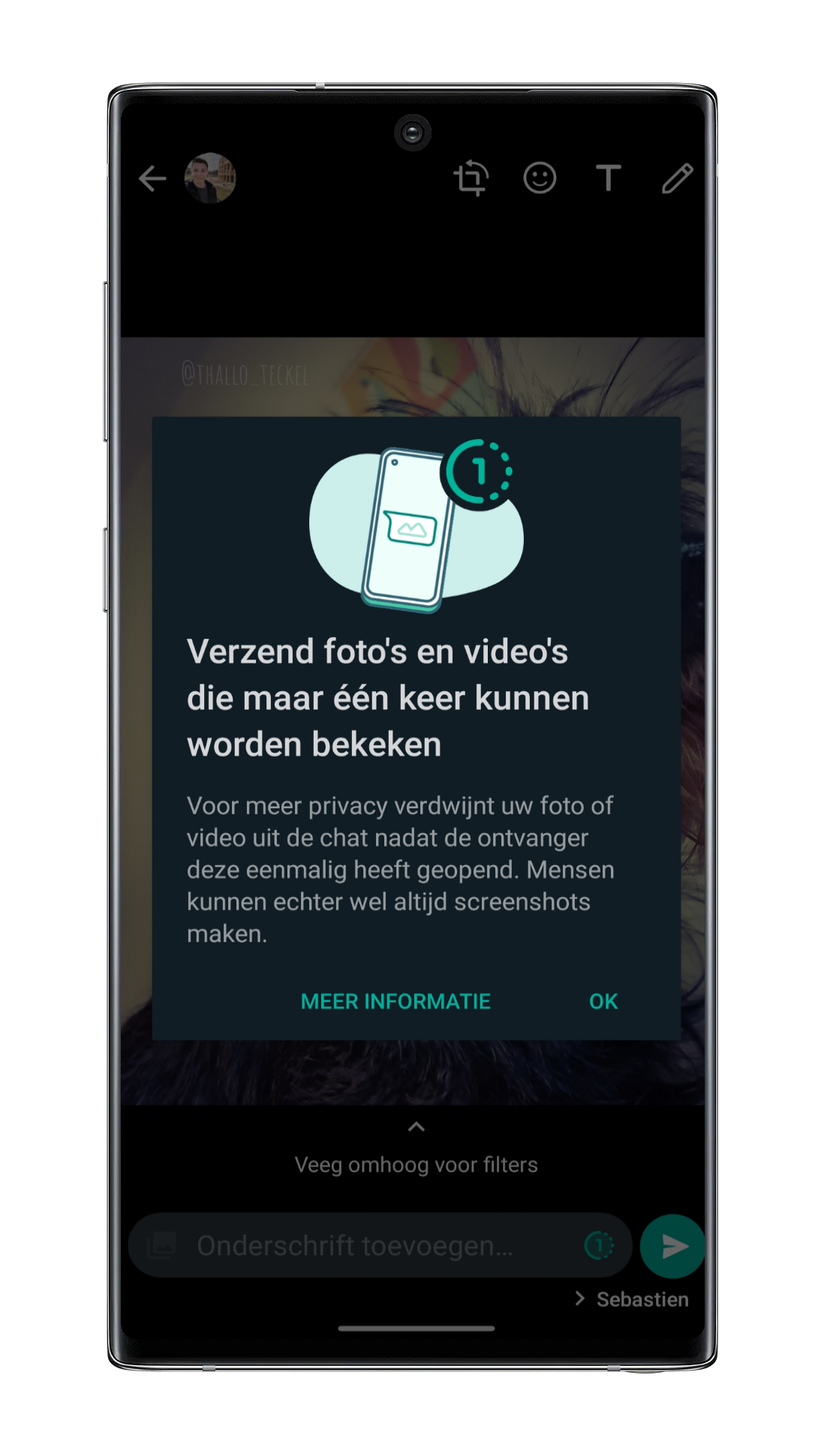 Verdwijnende foto's en video's zijn nu beschikbaar in WhatsApp Beta, zo werkt het