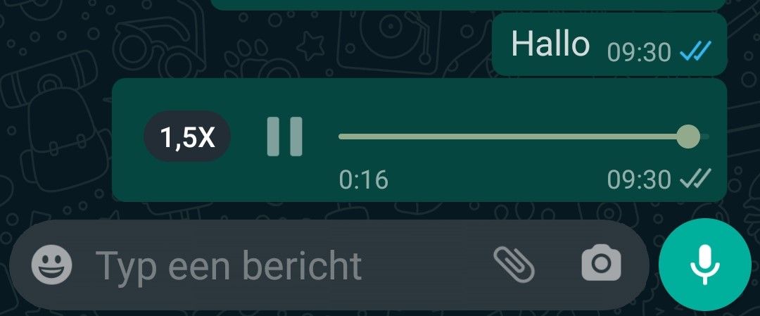 WhatsApp spraakberichten versneld afspelen is nu voor iedereen beschikbaar