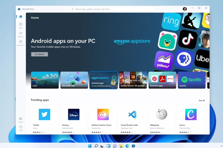 Apps via de Amazon Store