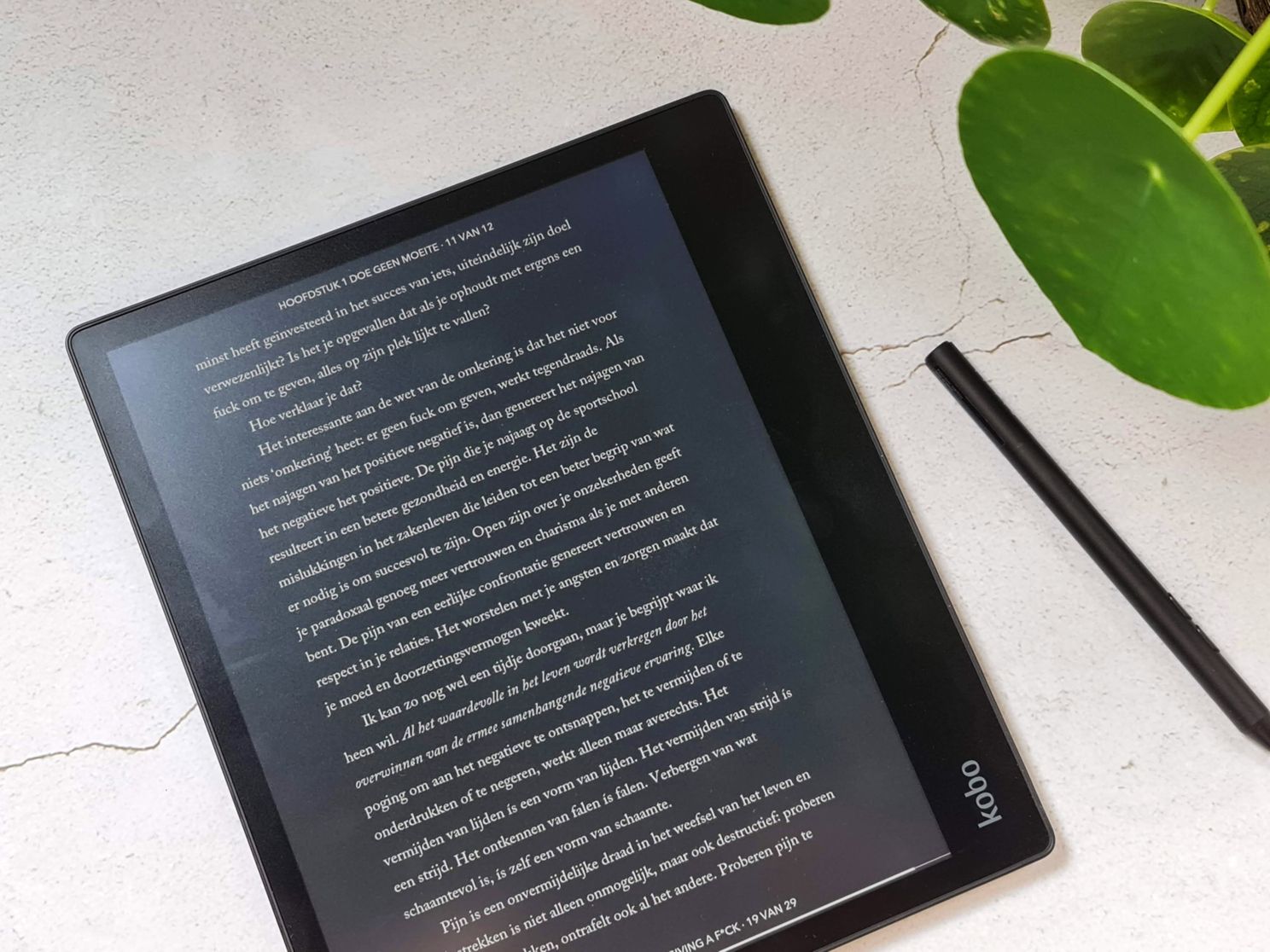 Donkere modus op de Kobo Elipsa