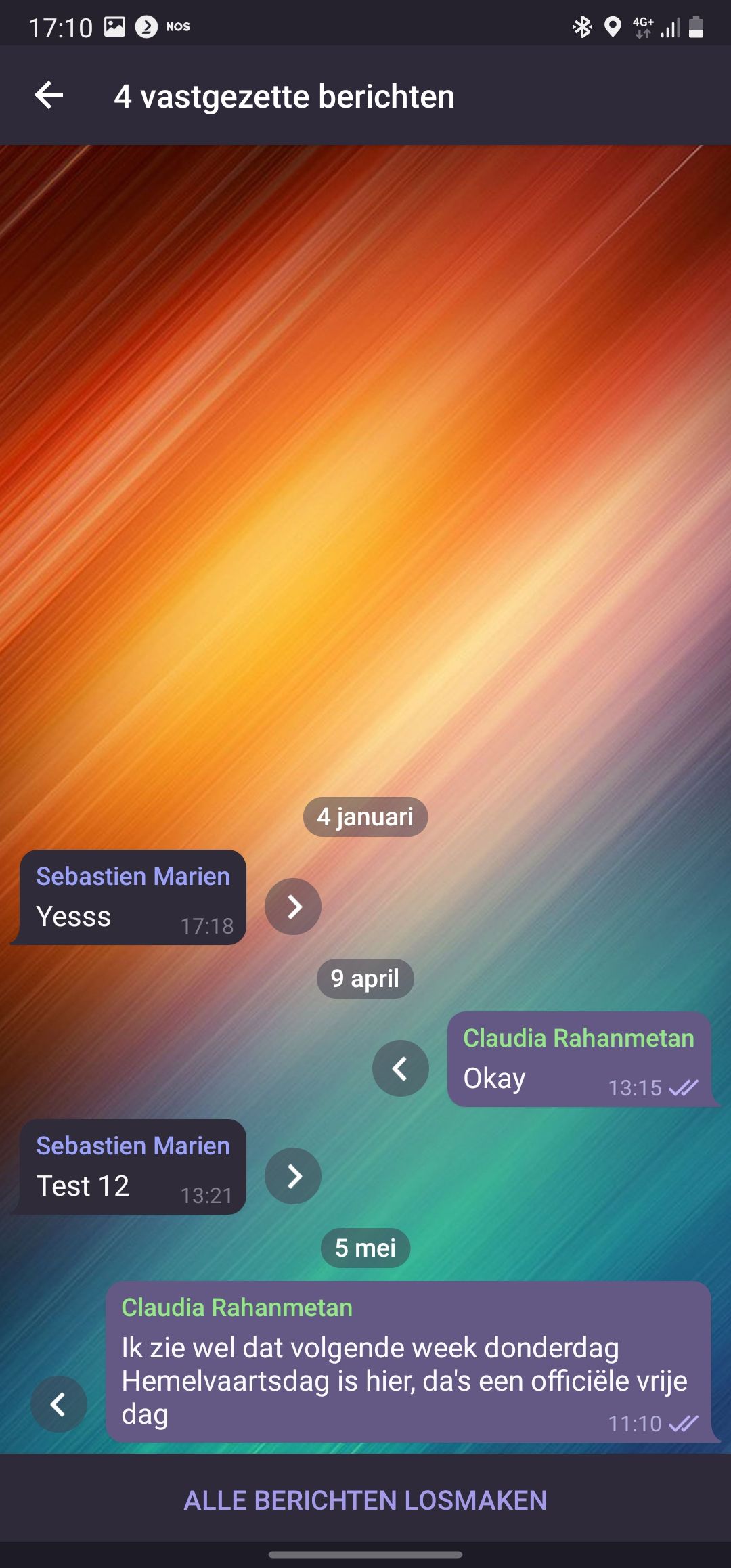 Telegram-tip: een of meerdere berichten vastzetten in een chat