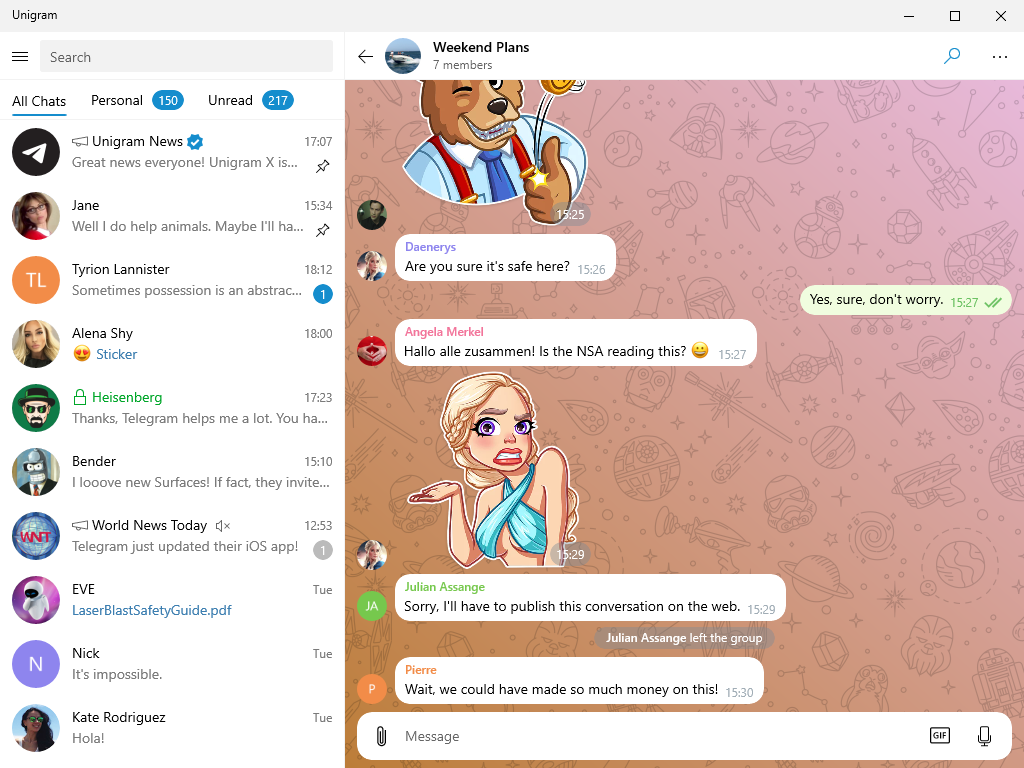 Unigram is een client geoptimaliseerd voor Windows 10