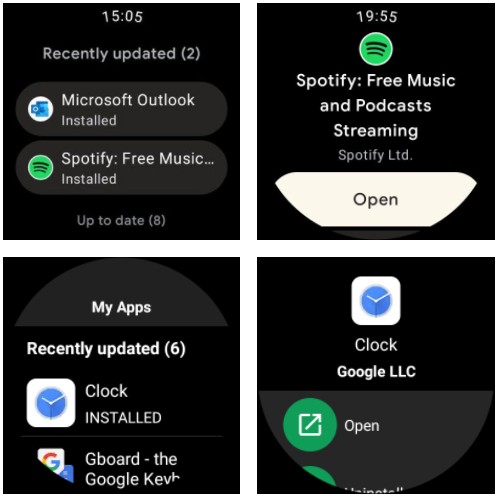 Boven: de nieuwe interface, onder: de huidige interface. Bron: 9To5Google