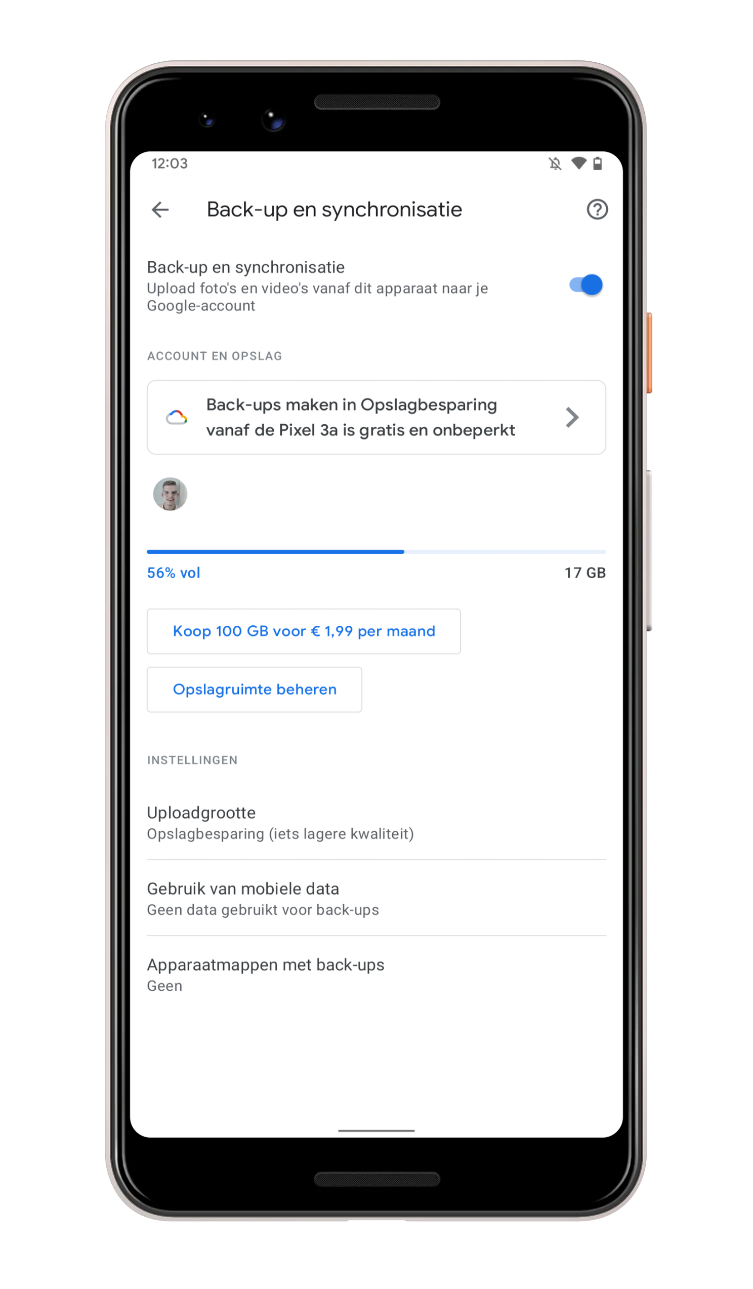 ‘Back-up met Google One’-systeem voor Android nu breed beschikbaar
