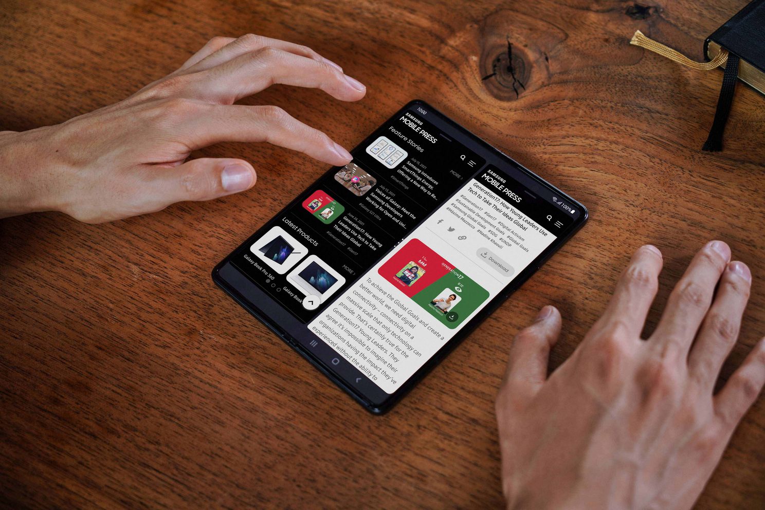 Multitasken op de Galaxy X Fold 3