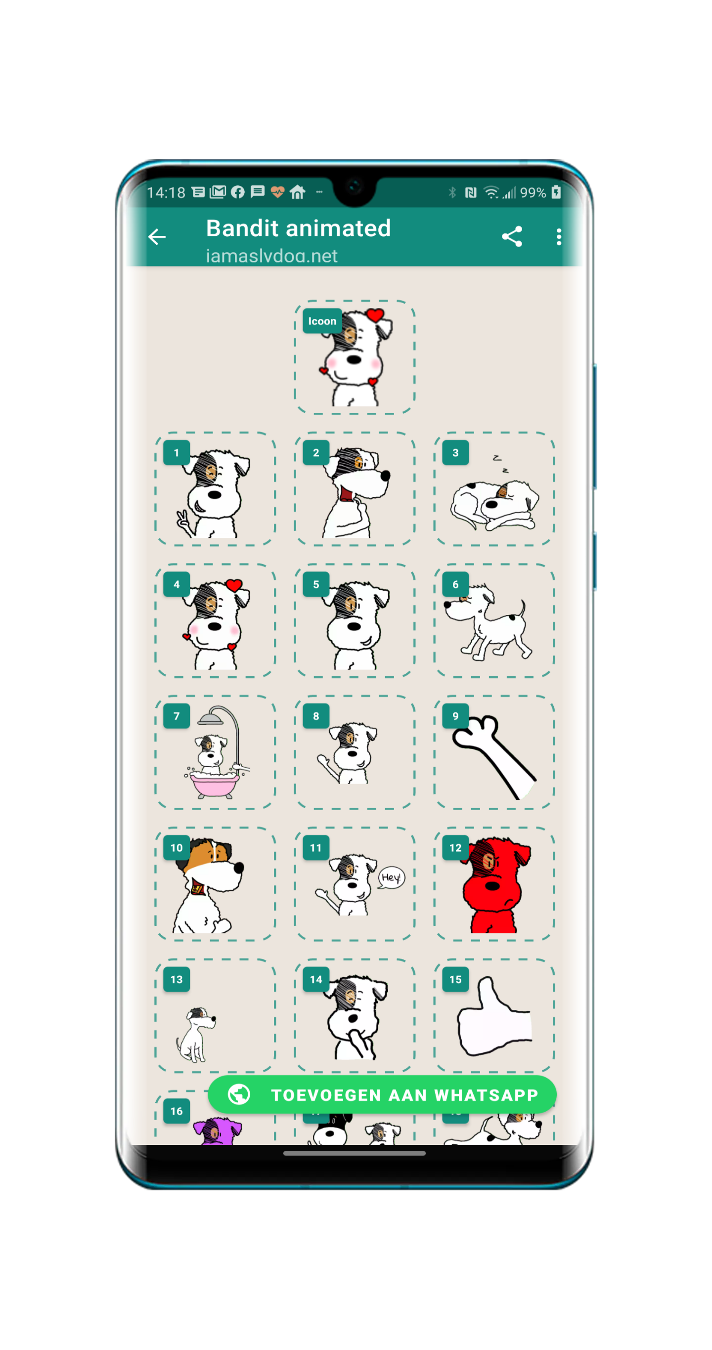 De Sticker maker-app