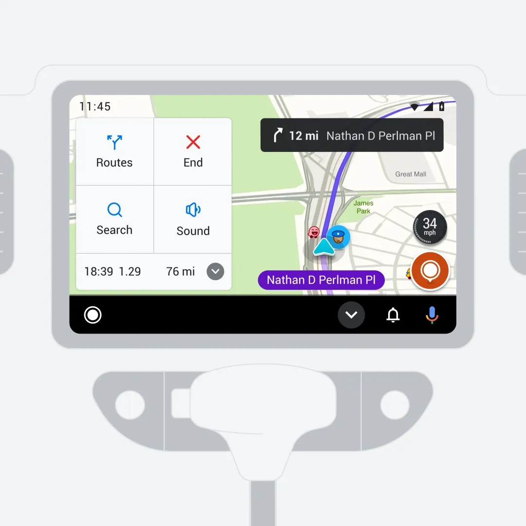 Nieuw in Android Auto: Waze verbeterd, games en werkprofielen