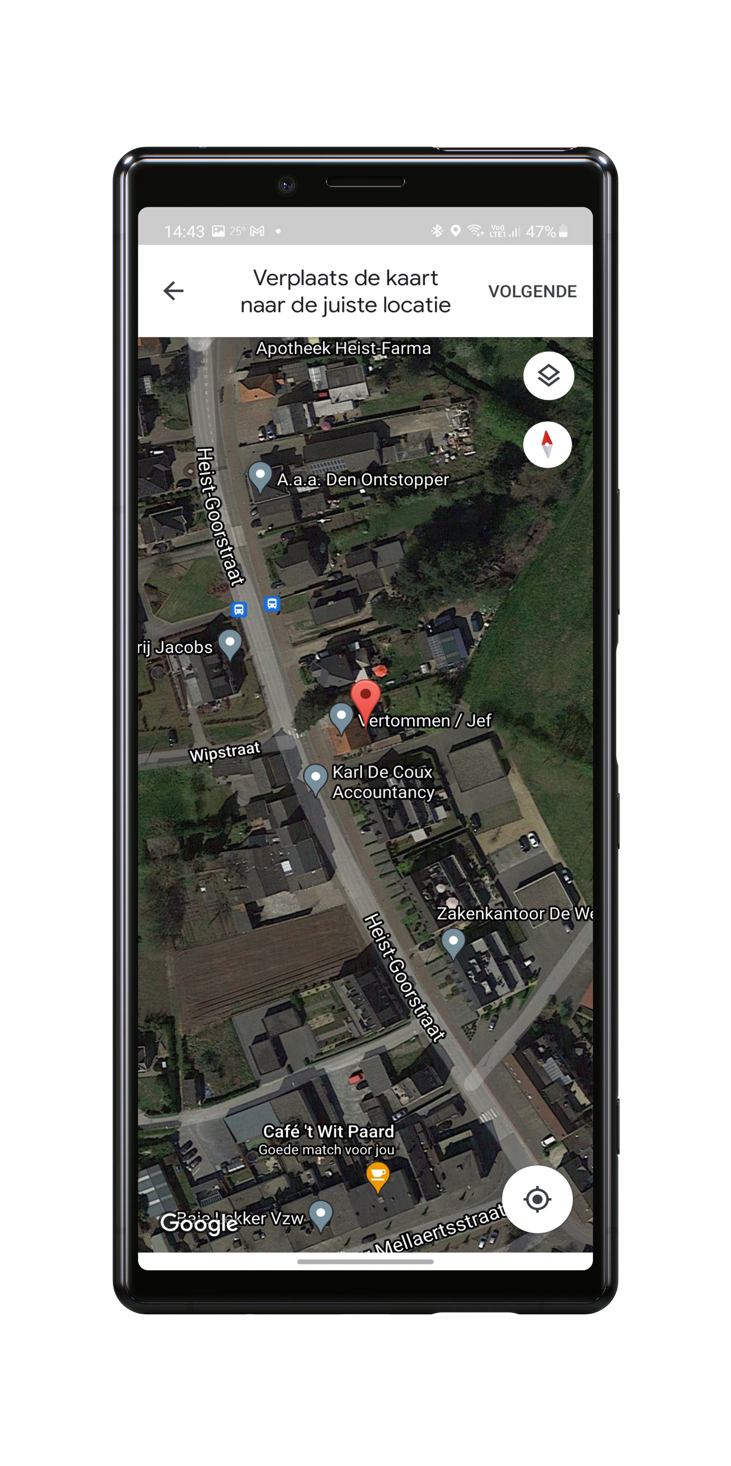 Is in Google Maps een adres of straat fout, zo pas je het aan