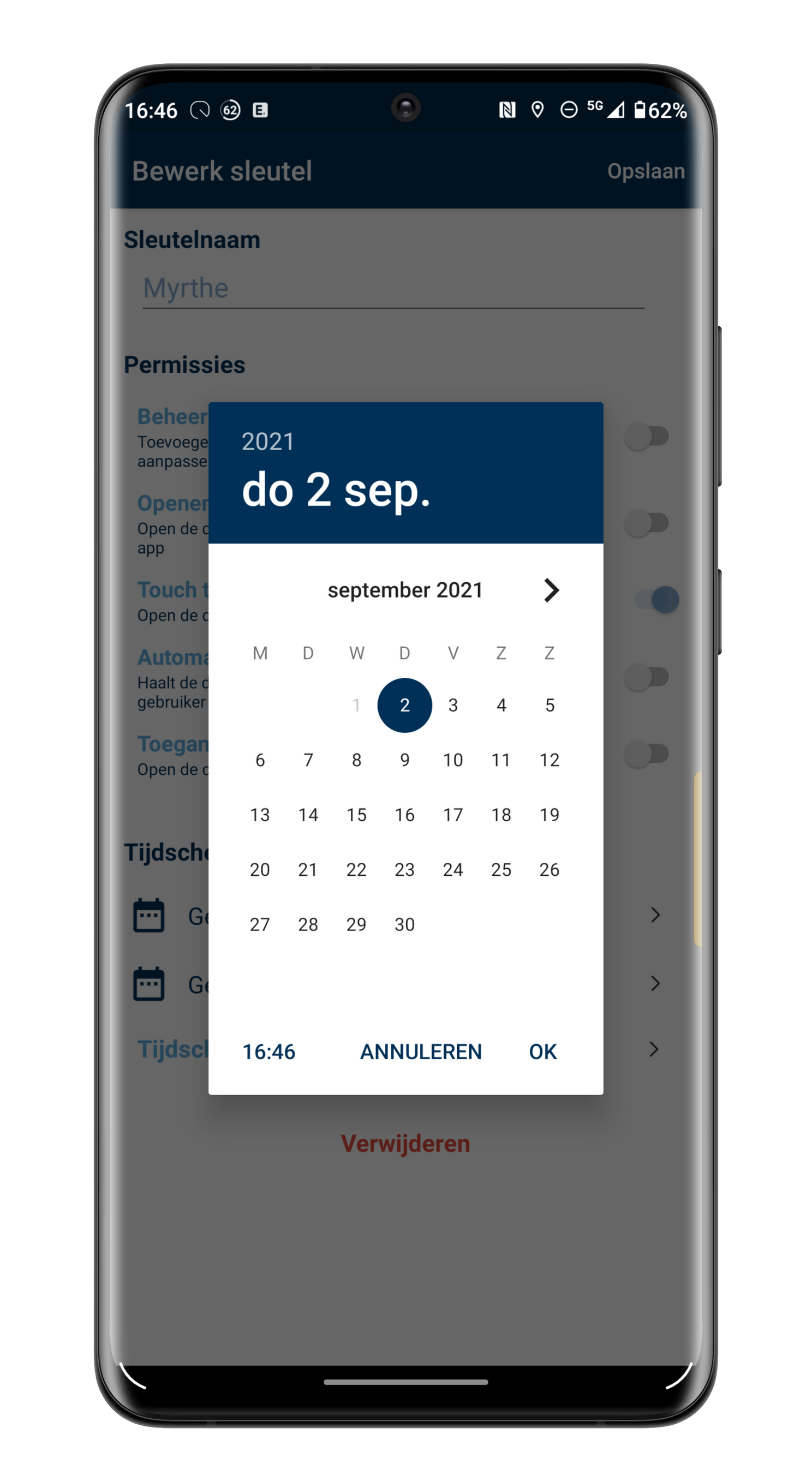 Tijdschema's instellen voor gezinsleden en bezoekers