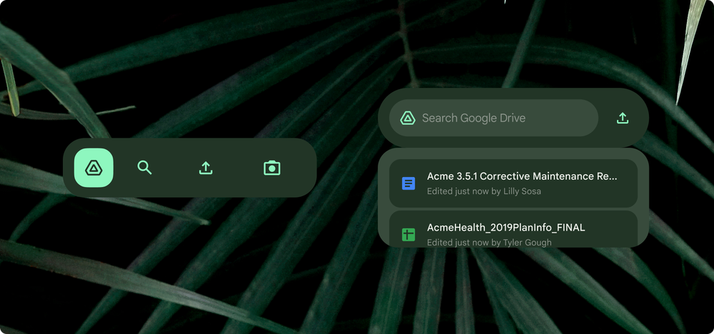 Google Drive widgets