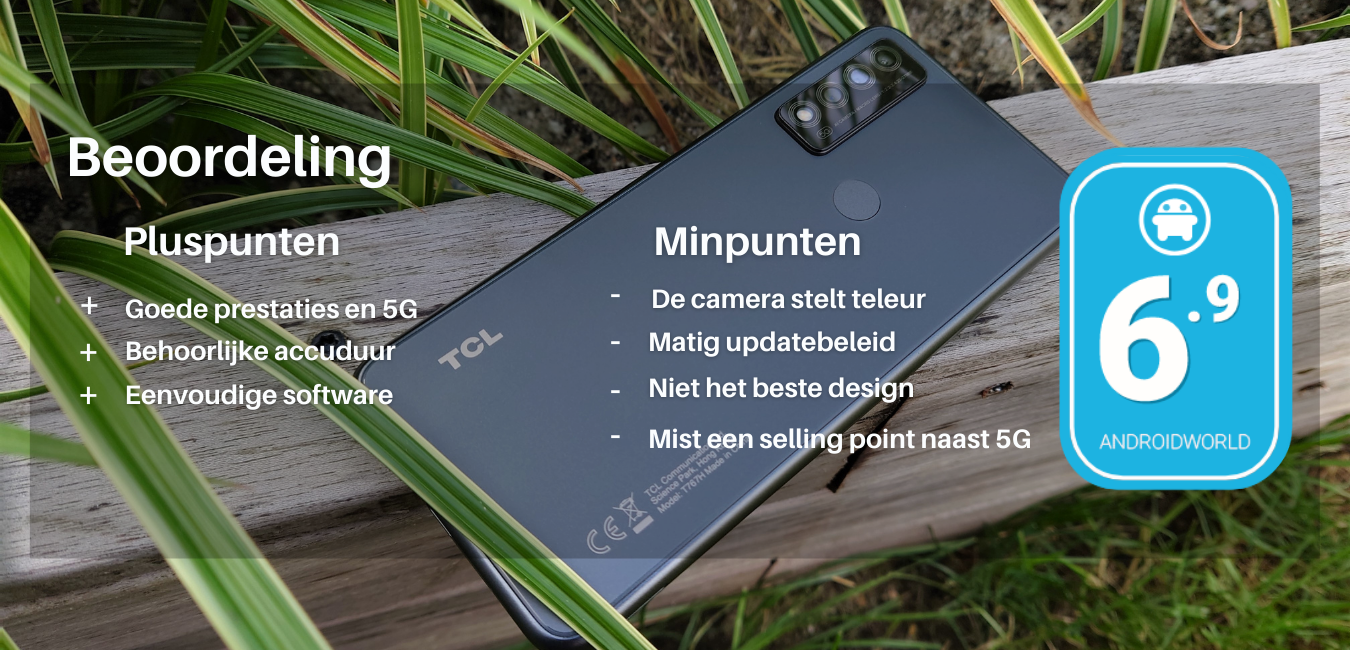 TCL 20 R 5G review: een lage prijs en 5G is ook niet alles