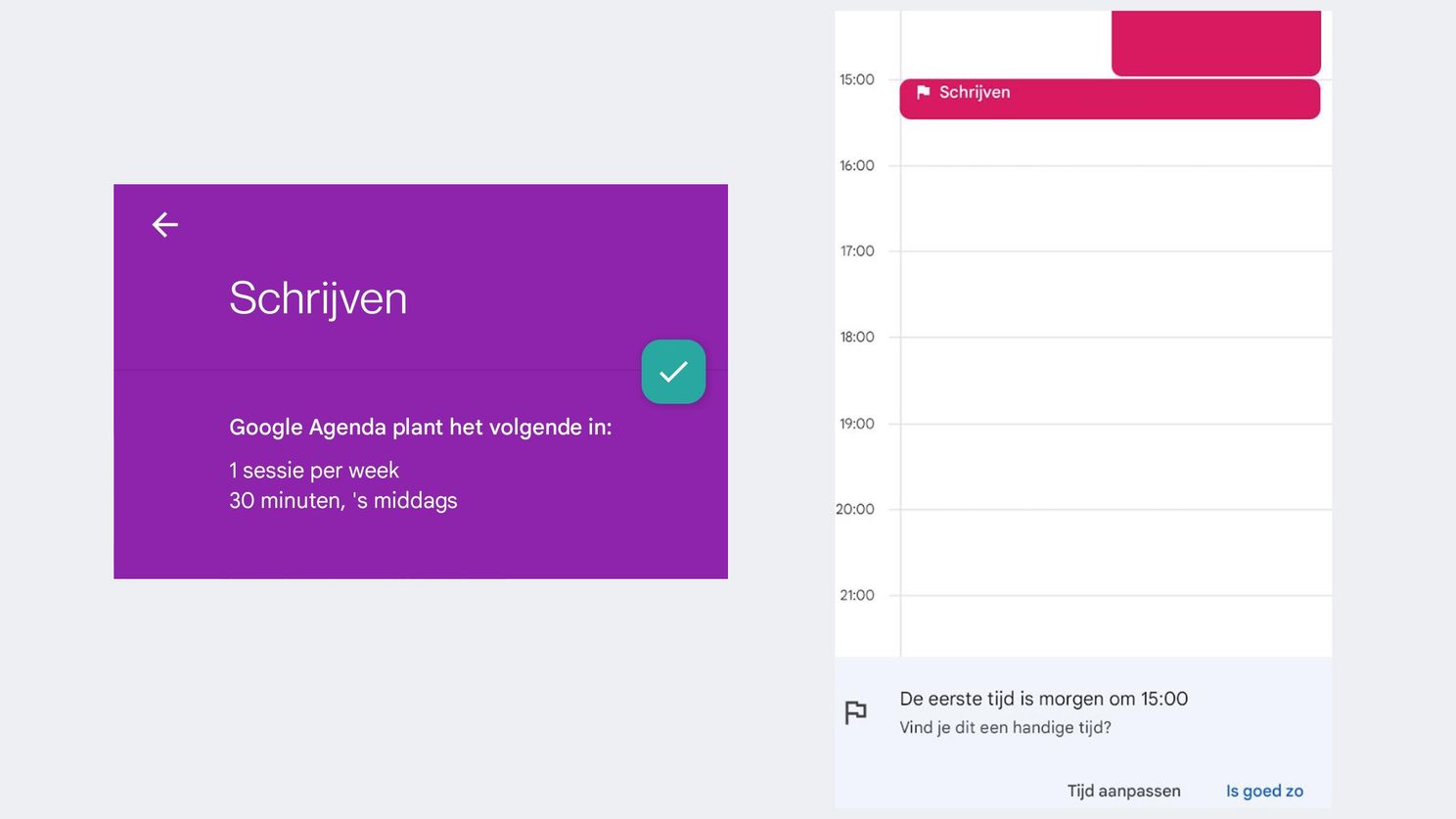 Zo kan Google Agenda jou helpen met het bereiken van je doelen