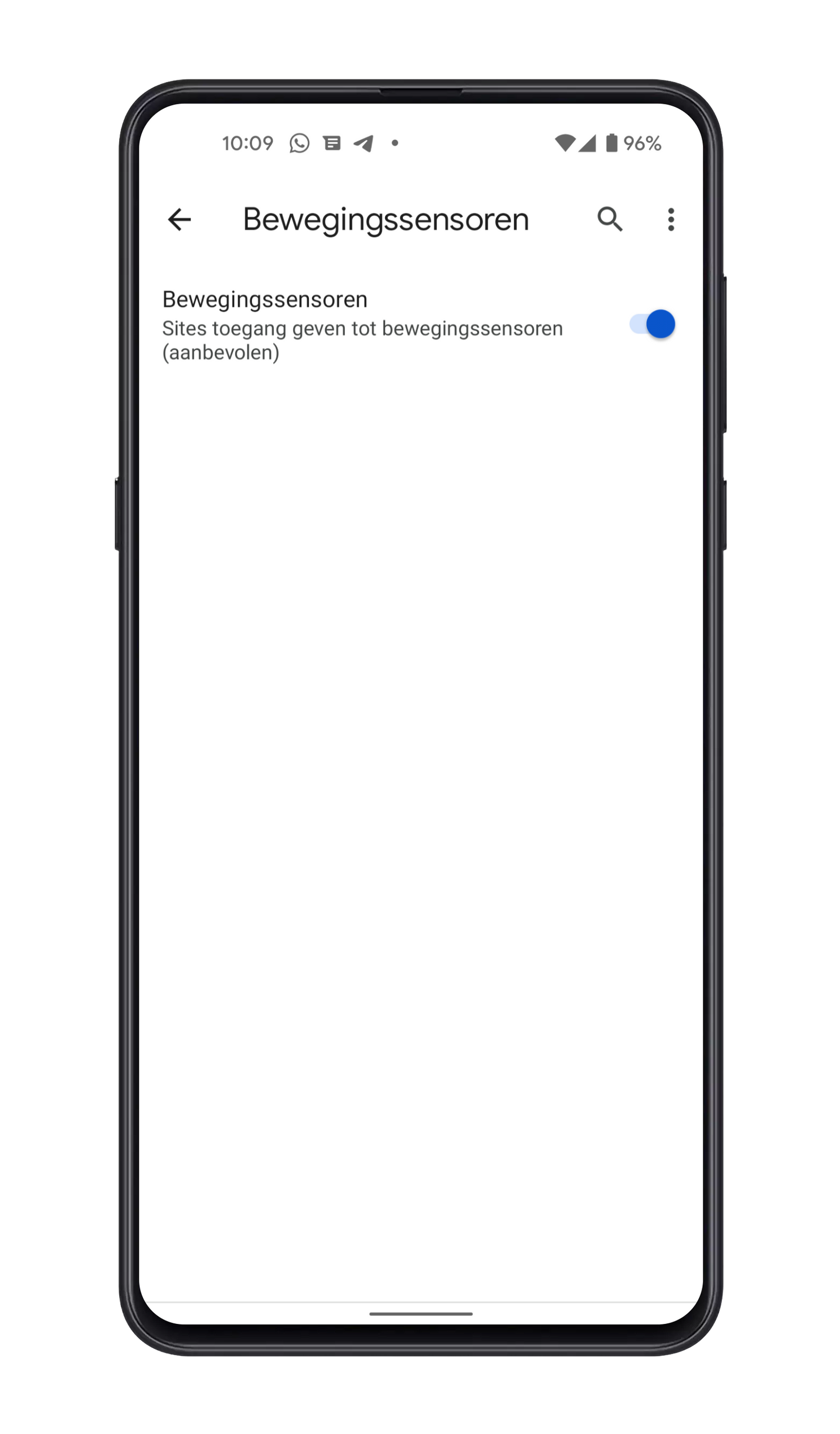 Google beschouwt het als een aanbevolen instelling