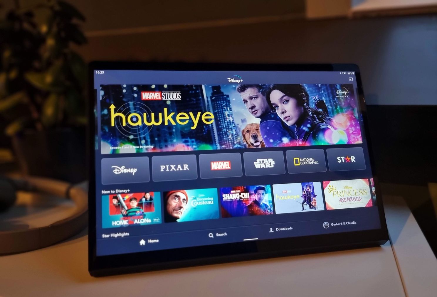 Disney+ op de Lenovo Yoga Tab 13