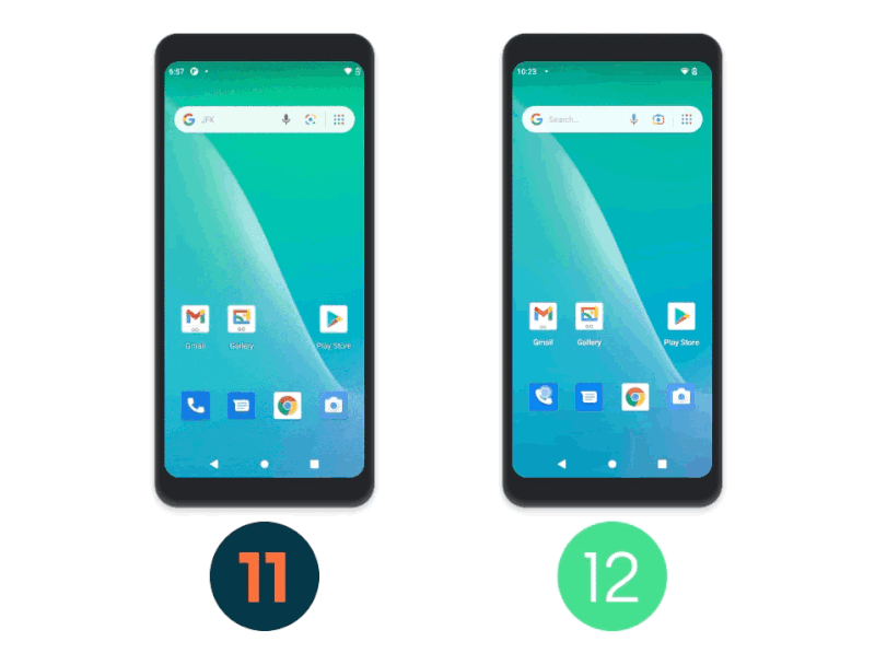 Android 12 Go start in vergelijking met Android 11 Go apps veel sneller op
