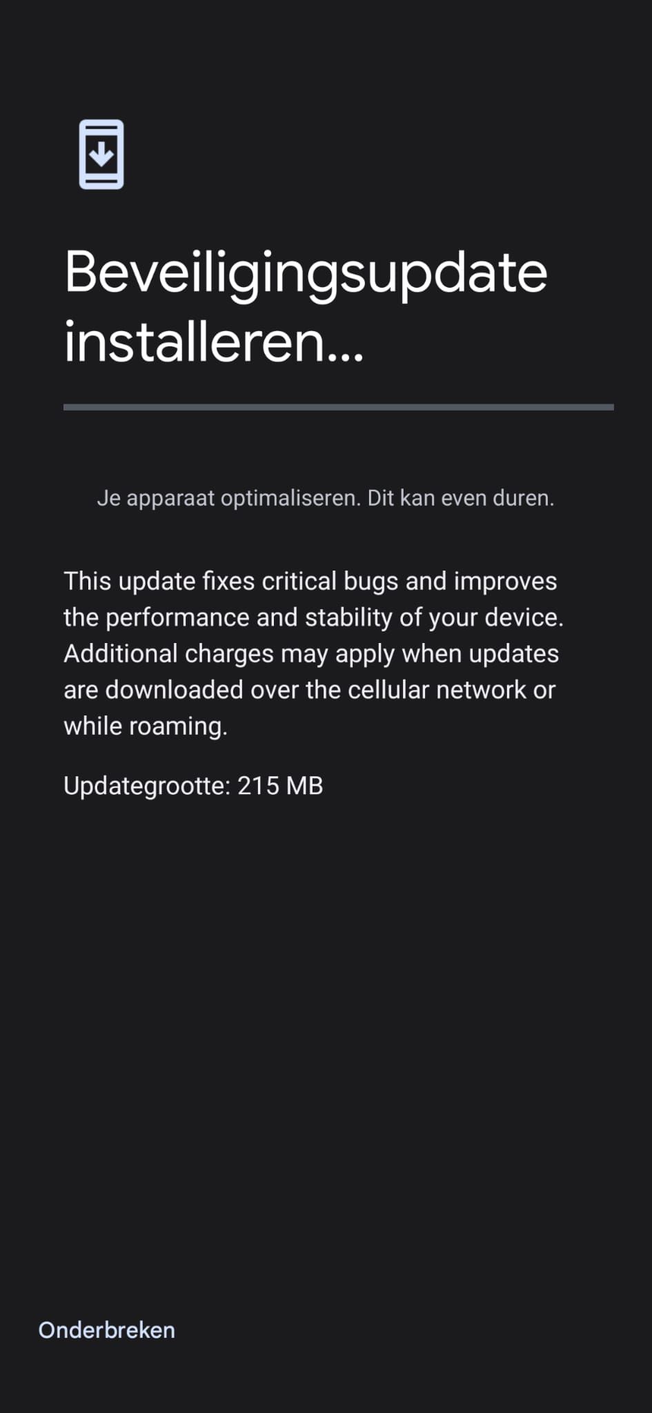 Update voor de Google Pixel 6 Pro