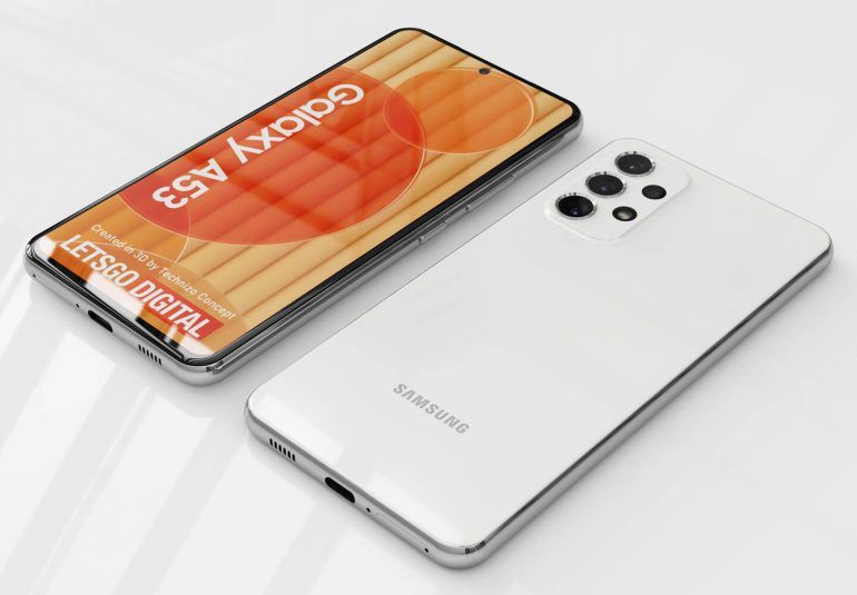 Samsung Galaxy A53: nieuwe renders tonen hem van alle kanten