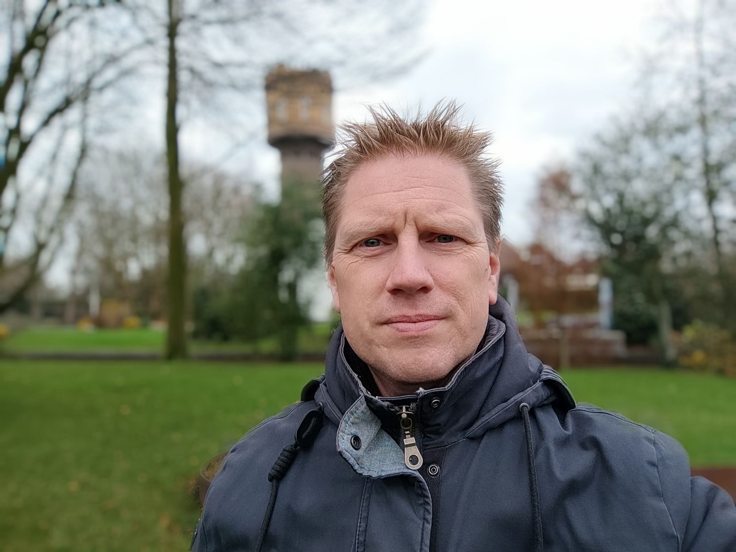 Selfie met portretstand