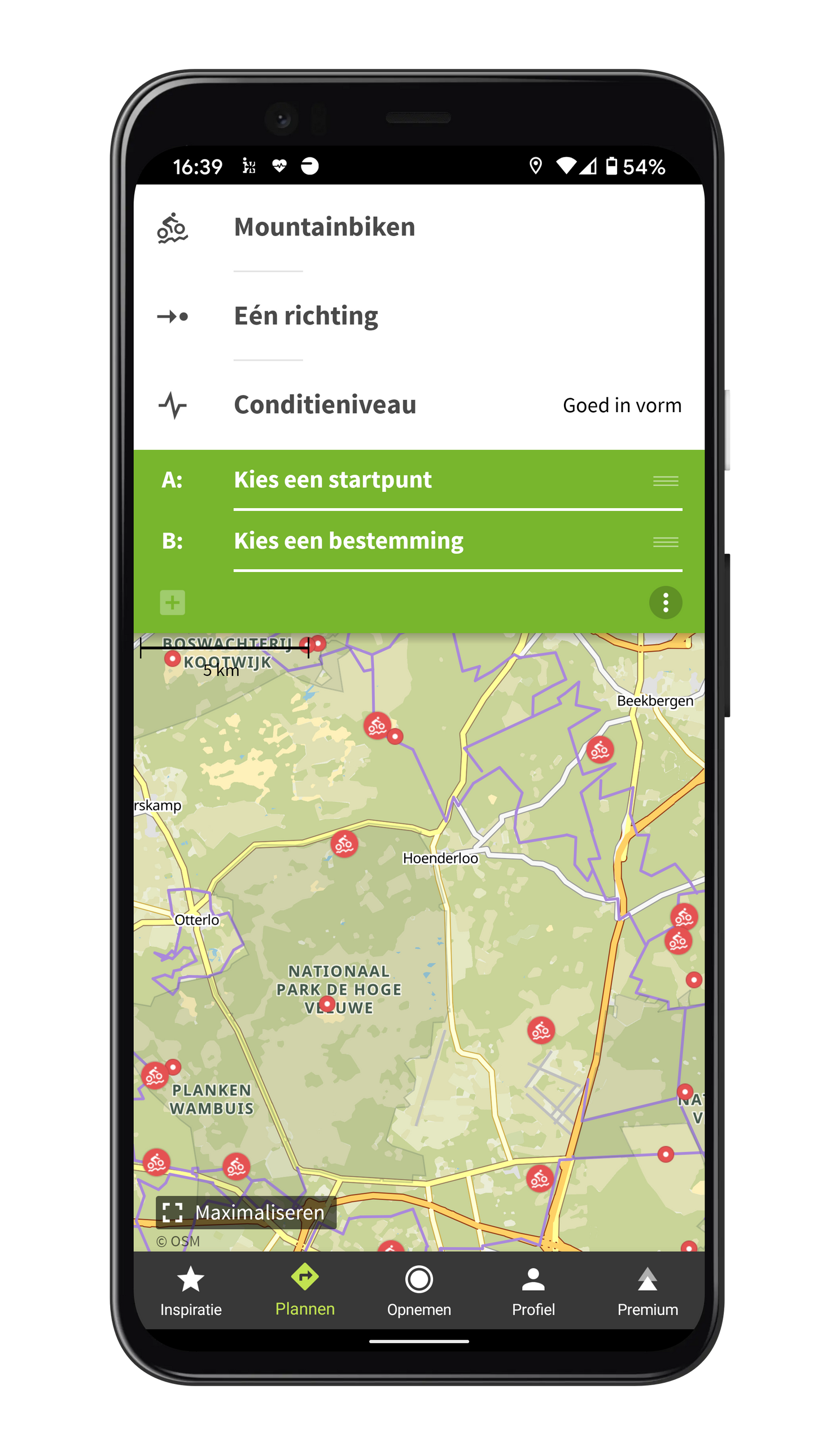Komoot is de route-app voor outdoor-sporters