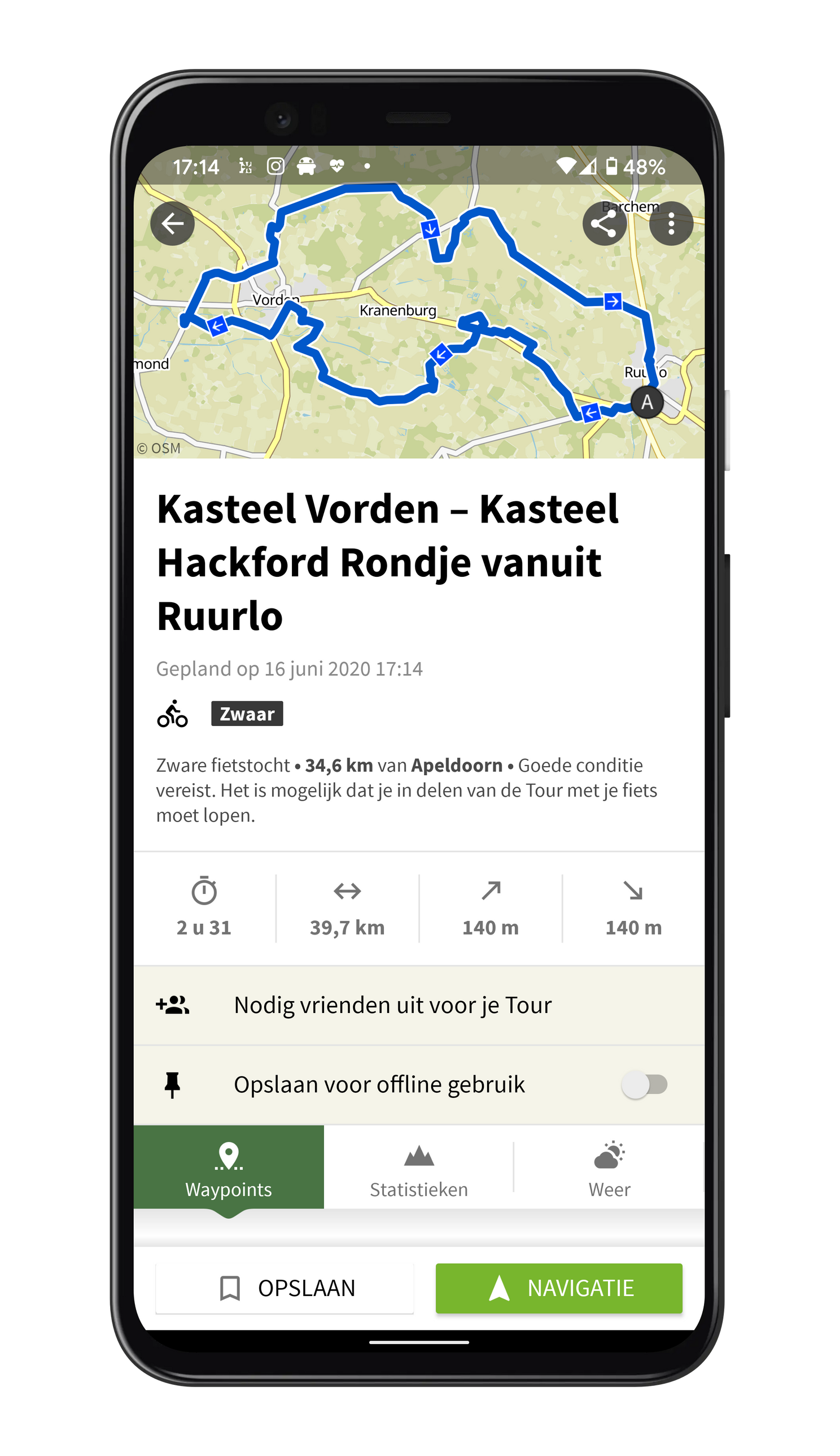 Komoot is de route-app voor outdoor-sporters