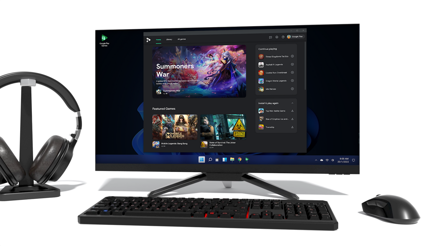 Google brengt Android-games naar Windows, maar nog niet voor iedereen
