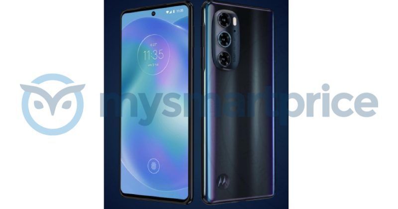 De Motorola Edge 30-renders in een zwarte tint