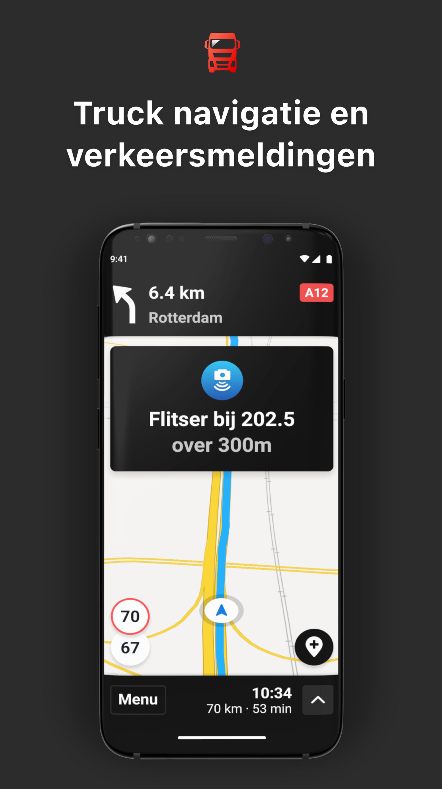 Truckmeister is de Flitsmeister-app voor vrachtwagenchauffeurs (Exclusief)