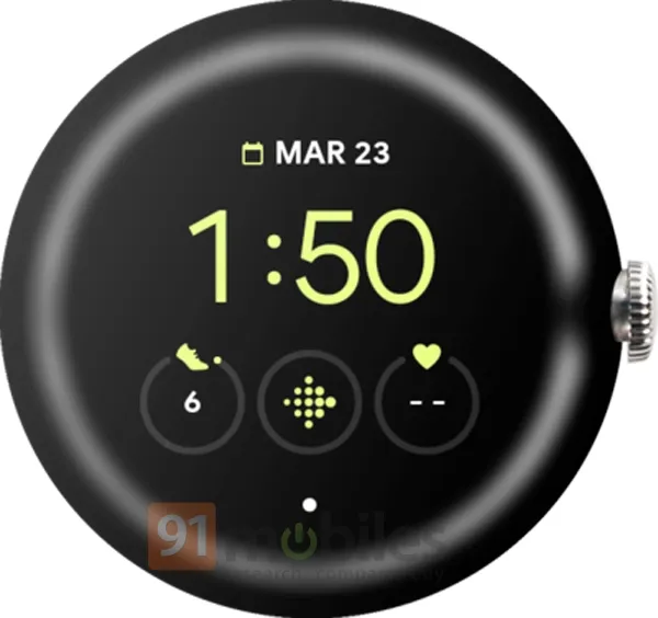  De Pixel Watch met zijn rond design